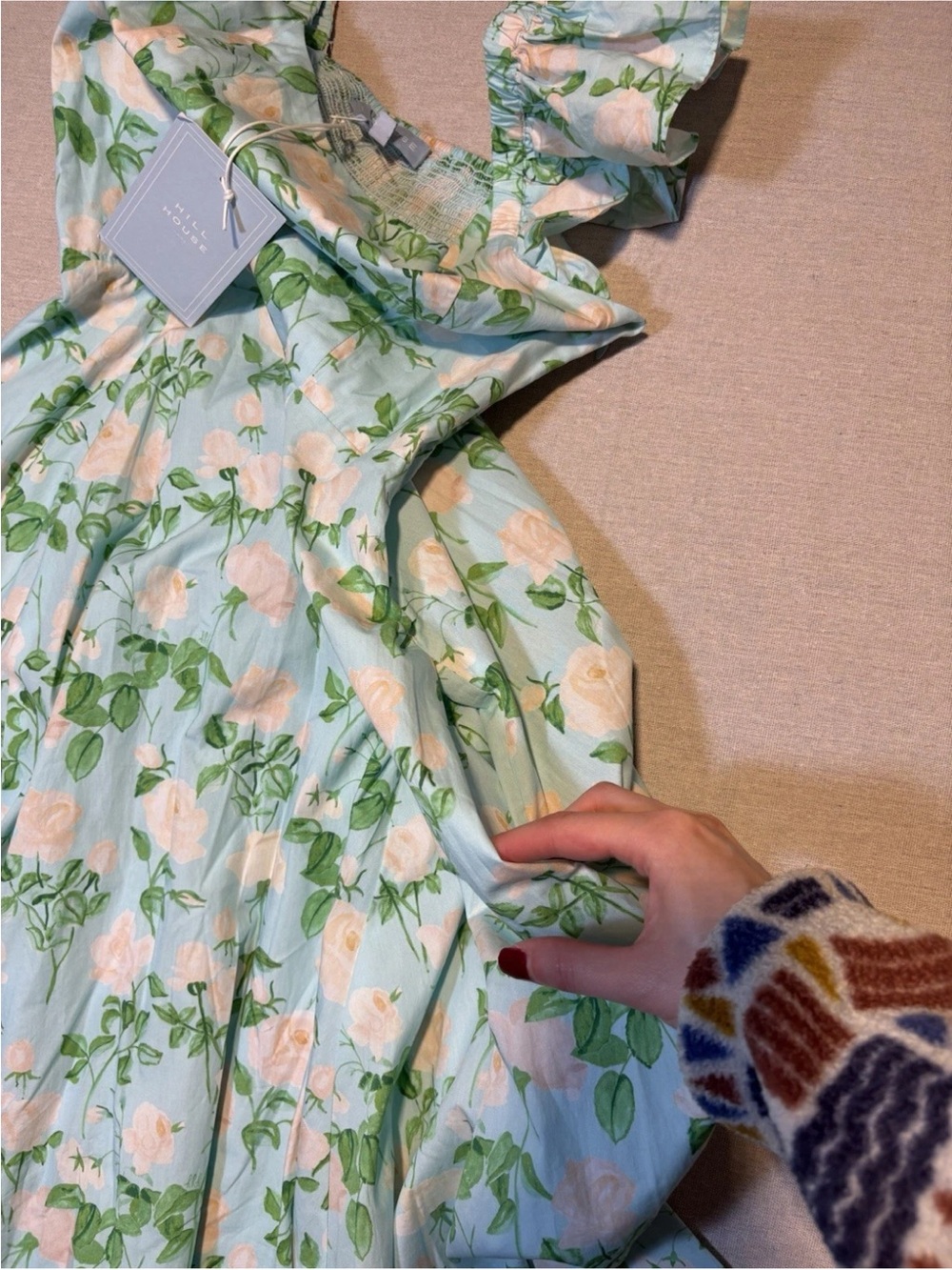 Hill House Daphne Floral Small Dress New With Tags - Picture 5 of 6